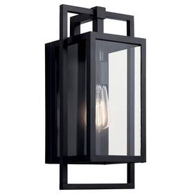 147-bel-4436109 Bailey Street Home 1 Light Outdoor Medium Wall Mount In Transitional Style-16 Inches Tall And 8