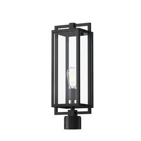 147-bel-4436111 Bailey Street Home 1 Light Outdoor Post Lantern In Transitional Style-21 Inches Tall And 8