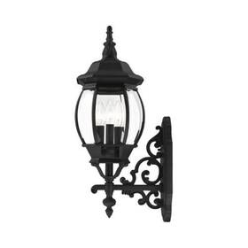 218-bel-4362966 Bailey Street Home 3 Light Outdoor Wall Lantern In Traditional Style - 8.25 Inches Wide By 23
