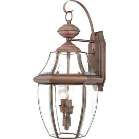 71-bel-619355 Bailey Street Home 2 Light Large Wall Lantern-aged Copper Finish - Outdoor Mounts 71-bel-619355 Bailey Street Home 2 Light Large Wall Lantern-aged Copper Finish - Outdoor Mounts
