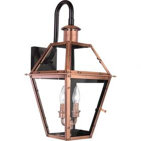 71-bel-619790 Bailey Street Home 2 Light Wall Lantern-aged Copper Finish - Outdoor Mounts