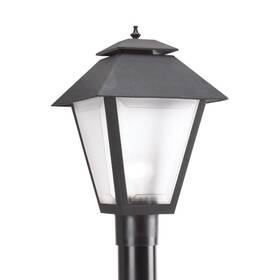 73-bel-983588 Bailey Street Home One Light Outdoor Post Lamp-black Finish-incandescent Lamping Type -