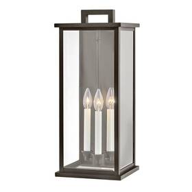 81-bel-4530561 Bailey Street Home 3 Light Large Outdoor Wall Mount Lantern In Traditional Style - 9 Inches Wide By