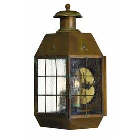 81-bel-558869 Bailey Street Home Brass Outdoor Lantern Fixture In Traditional-coastal Style - 6 Inches Wide By 17