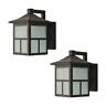Bal-012 Hampton Bay Black Outdoor Integrated Led Wall Lantern 736916685344