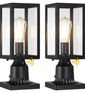Beionxii A291p-1pk/bs Outdoor Post Lights Dusk To Dawn Large Lamp Light Fixture Pier 2pk