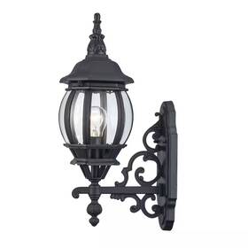 Bel Air Lighting 313108035059 Francisco 19.5 Inch 1-light Black Coach Outdoor Wall Light Fixture With Clear Gla