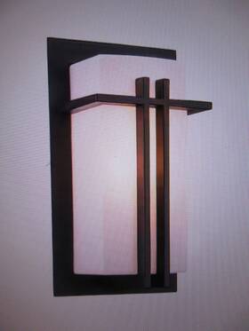 40280-bk Bel Air Lighting Doheny 1-light Black Modern Outdoor Wall Light With Opal Shade