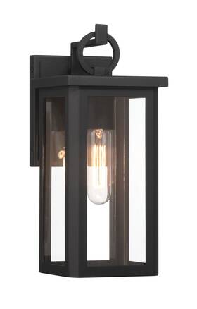 Clws68327bk Bellevue Clws68327 13 Inch Tall Outdoor Wall Sconce - Black