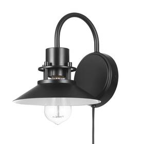 Gews98410mbk Bellevue Gews98410 Prima 8 Inch Tall Wall Sconce - Black