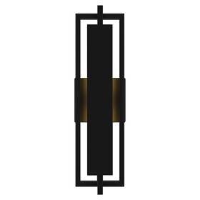 Qzws15483mbk Bellevue Qzws15483 Pella 21 Inch Tall Led Outdoor Wall Sconce - Black