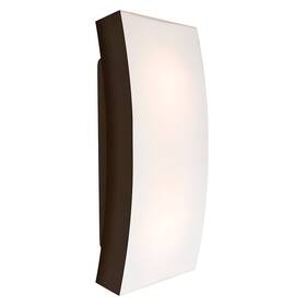 Billow15-br Besa Lighting Billow 15 2 Light Outdoor Sconce Bronze/white -