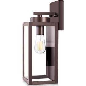 B04013p-orb Beslowe Outdoor Wall Light Fixtures Exterior Waterproof Lanterns Brown