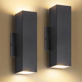 B04048l Beslowe 2-pack Outdoor Wall Lights Led Up And Down Modern Sconc B04048l Beslowe 2-pack Outdoor Wall Lights Led Up And Down Modern Sconc