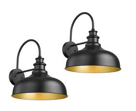Bestshared 824381739119 Outdoor Barn Lights 11.4 Inch Dome Wall Sconce E26 Socket Weather R