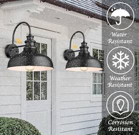 V260-bs Bestshared Outdoor Farmhouse Barn Lights 11.5 Inch Dome Medium Wall B
