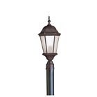 9956bk Beveled Glass Exterior Clear Black Post Madison Finish Lantern 1lt