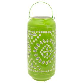 Rih25107 Bi Lime Metal Outdoor Table Lantern Large