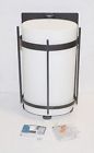 Dvp6972hb-op Black Opal Outdoor Hammered Glass Lighting Wall Sconce Dvi