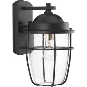 52232-bcsi Bowery Grove Amherst Ave Outdoor Wall Light Textured Black