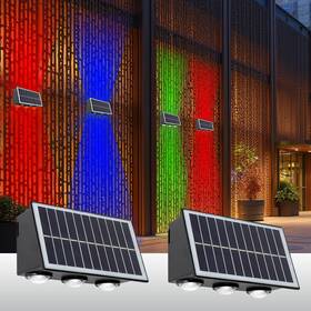 25swl-016wr-2 Bowite Fence Lights Solar Powered 2 Pack Ip65 Waterproof Up/down Led Wall Lig