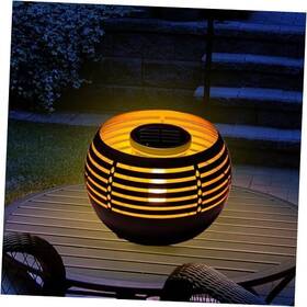 Sltb02b Bps Industrial Co. Limited Solar Lantern With Amber Twinkling Glow Waterproof Metal Landscape Fixture