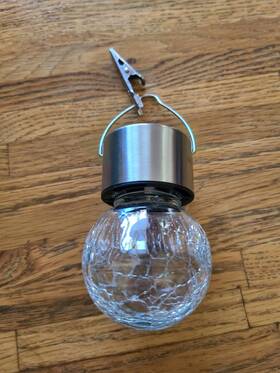 Branded 313096420431 Solar Hanging Globe Lights 24 Pack Waterproof Outdoor Lantern Cold White Garden