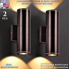 Dkf-c-j-01 Branded 2 Pcs Modern Exterior Led Wall Light Sconce Outdoor Porch Up Down Fixtures Dkf-c-j-01 Branded 2 Pcs Modern Exterior Led Wall Light Sconce Outdoor Porch Up Down Fixtures