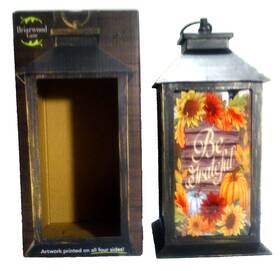 Lt00706 Briarwood Lane Be Grateful Lantern Decorative Art 13.5 Inch X 5.5 Nib Lt00706 Briarwood Lane Be Grateful Lantern Decorative Art 13.5 Inch X 5.5 Nib