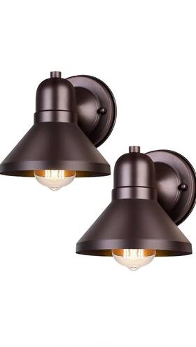 B06048bp Brightever 2pk -bn Outdoor Barn Wall Light Fixtures 2-pack Brown Exterior Lante B06048bp Brightever 2pk -bn Outdoor Barn Wall Light Fixtures 2-pack Brown Exterior Lante