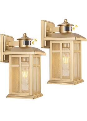 Vba2gd Brilvibera 2-pack Gold Dusk To Dawn Outdoor Wall Lights Sensor Exterior Vba2gd Brilvibera 2-pack Gold Dusk To Dawn Outdoor Wall Lights Sensor Exterior