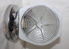 C-514 206 Thomas Lighting Vintage White Light Fixture Round Star Glass Flush
