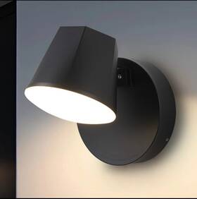 C Cattleya 702401270821 Modern Black Aluminum Led Outdoor Indoor Wall Light With Adjustable Head C Cattleya 702401270821 Modern Black Aluminum Led Outdoor Indoor Wall Light With Adjustable Head