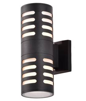 C Cattleya 792966277755 2-light Cylinder Outdoor Die Cast Waterproof Led Wall Sconce Matte Black C Cattleya 792966277755 2-light Cylinder Outdoor Die Cast Waterproof Led Wall Sconce Matte Black