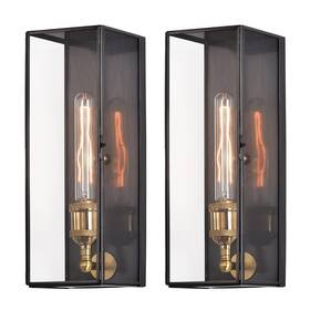 Ca1903-2w C Cattleya Outdoor Wall Lanterns Set Of Two Solid Brass Waterproof Exterior Light Fixtures