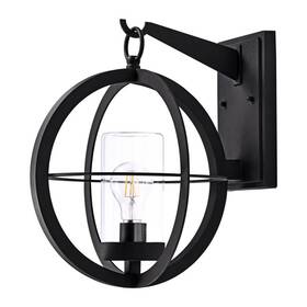 Ca1912-lw C Cattleya 1-light Black Outdoor Wall Lantern Sconce With Clear Glass Tube Ca1912-lw C Cattleya 1-light Black Outdoor Wall Lantern Sconce With Clear Glass Tube