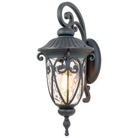 Ca2323-w C Cattleya 1-light Matte Black Aluminum Outdoor Wall Lantern Sconce Ca2323-w C Cattleya 1-light Matte Black Aluminum Outdoor Wall Lantern Sconce