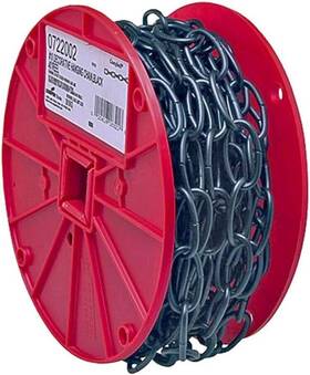 T0722002n Campbell Decorative Craft Chain Black #10 X 40ft Poly-coated Metal