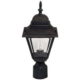 Iol1310 Canarm Black Single Light 16-3/4 Inch H Outdoor Post