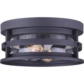 Iol342bk Canarm Lighting Madison 2 Light 6 Inch Black Outdoor Wall