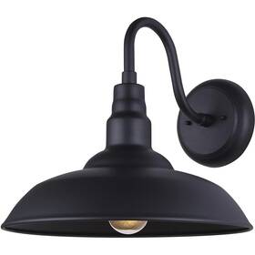 Iol694bk Canarm Lighting Valec 1 Light 13 Inch Sand Black Outdoor Wall Lantern