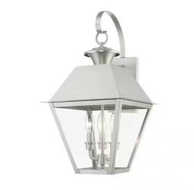 927032bk Capital Lighting Davina 28 Inch Black Outdoor Hardwired Wall Sconce With No Bulbs Included
