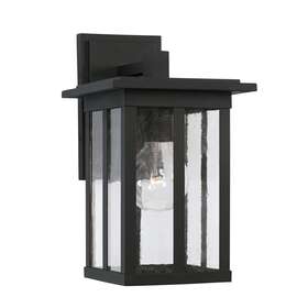 943811bk Capital Lighting 943811 Barrett 12 Inch Tall Outdoor Wall Sconce - Black