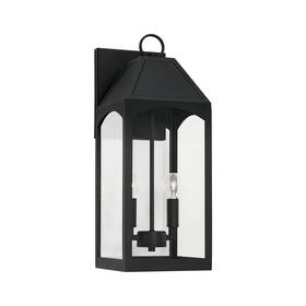 946321bk Capital Lighting 946321 Burton 2 Light 21 Inch Tall Outdoor Wall - Black