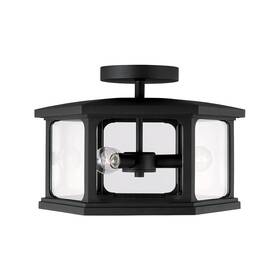 Capital Lighting 946632bk 946632 Walton 6 Light 16 Inch W Outdoor Semi-flush - Black