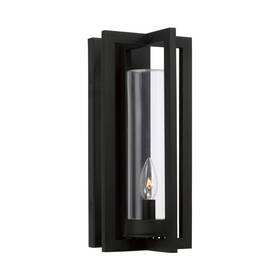 948211bk Capital Lighting 948211 Kent 15 Inch Tall Wall Sconce - Black