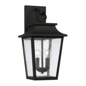953321bk Capital Lighting 953321 Chandler 2 Light 20 Inch Tall Outdoor Wall - Black
