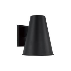 955112bk Capital Lighting 955112 Yardley 12 Inch Tall Outdoor Wall Sconce - Black
