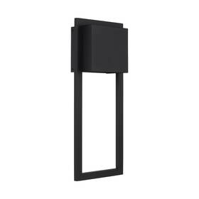 956012bk-gl Capital Lighting 956012-gl Nate 20 Inch Tall Outdoor Wall Sconce - Black