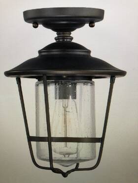 9607ob Capital Lighting Creekside - 12 Inch 1 Light Outdoor Semi-flush Mount